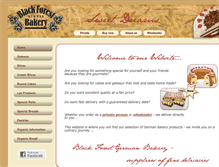 Tablet Screenshot of blackforestgermanbakery.com